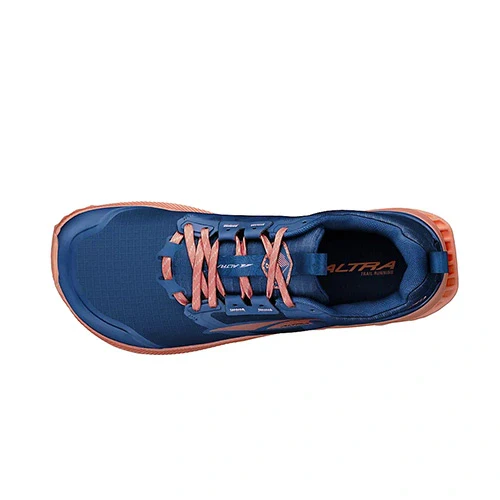Altra Lone Peak 8 Womens Trail Running Shoe - Navy/Coral - Image 3