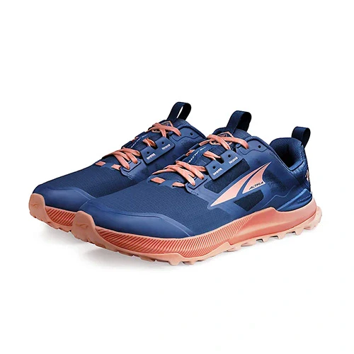 Altra Lone Peak 8 Womens Trail Running Shoe - Navy/Coral - Image 5