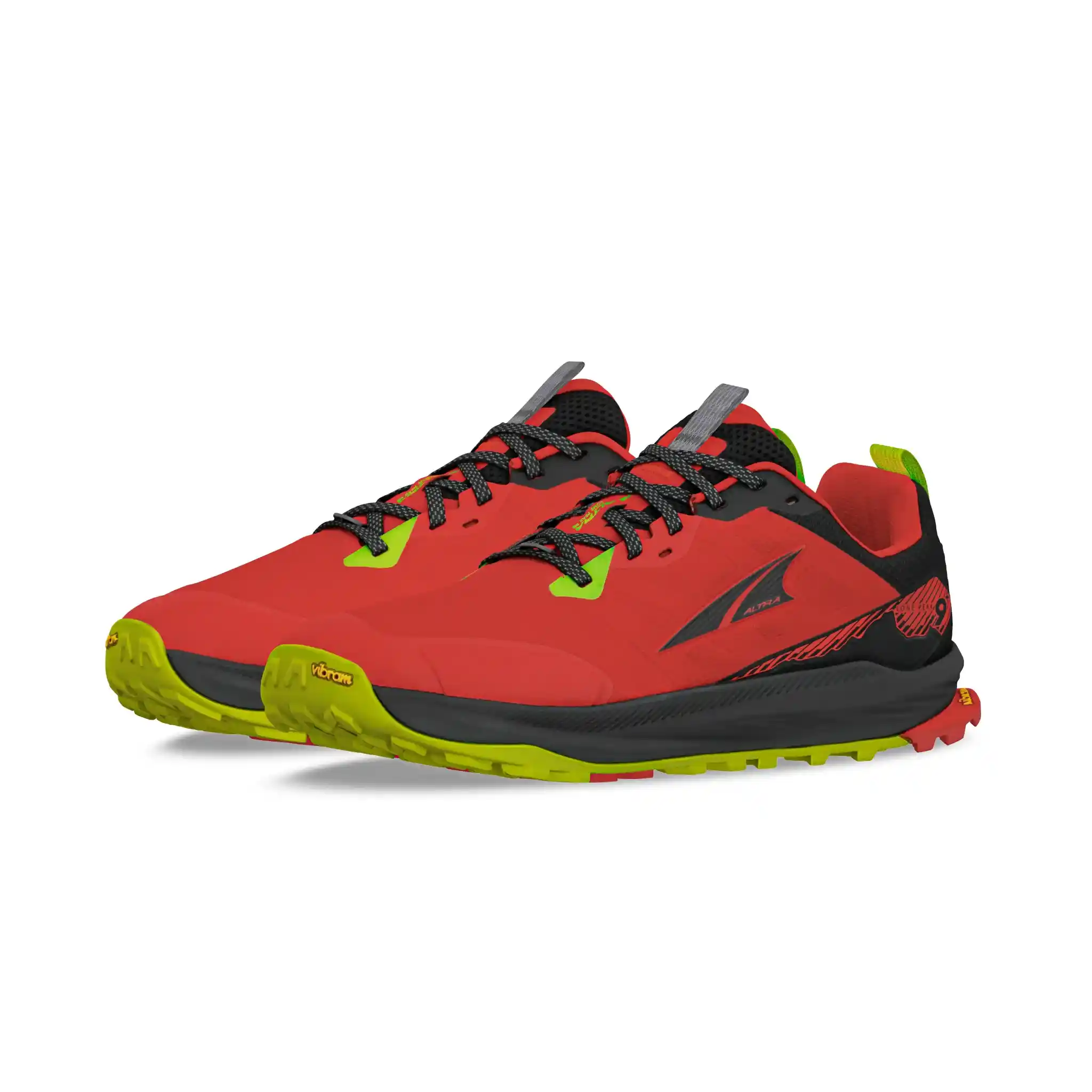 Altra Lone Peak 9+ Mens Trail Running Shoe - Red - Image 5