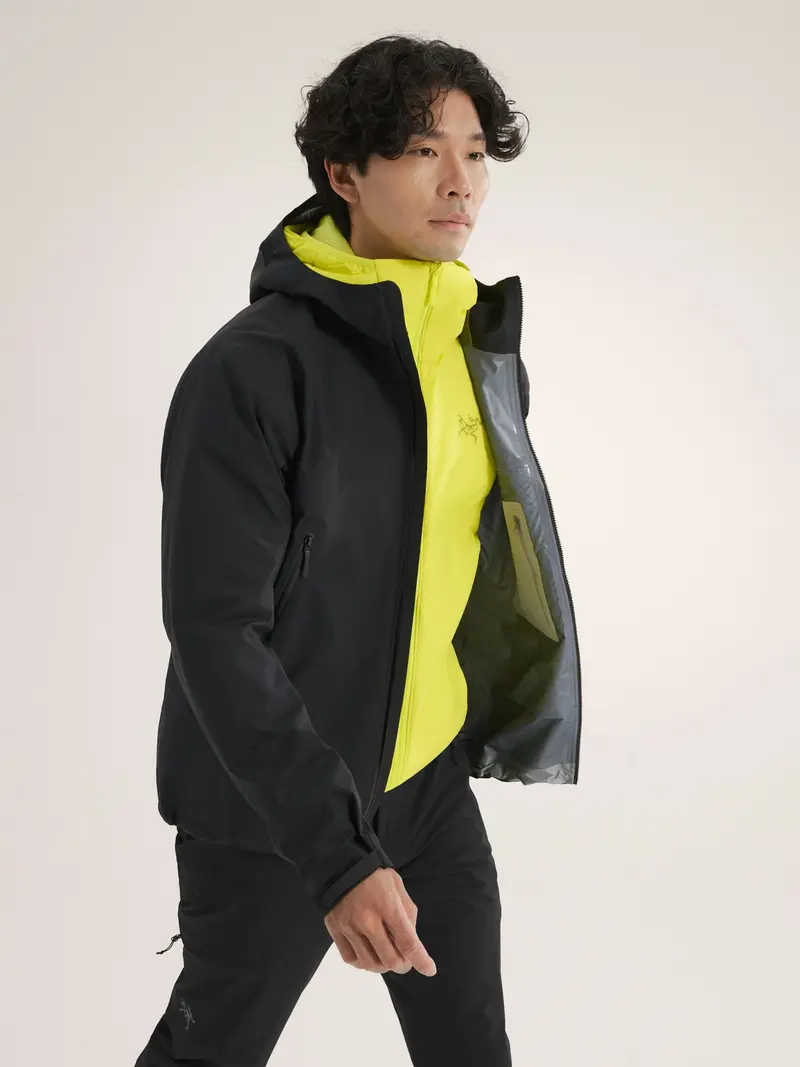 Arcteryx Beta Mens Hooded Jacket - Black - Image 2
