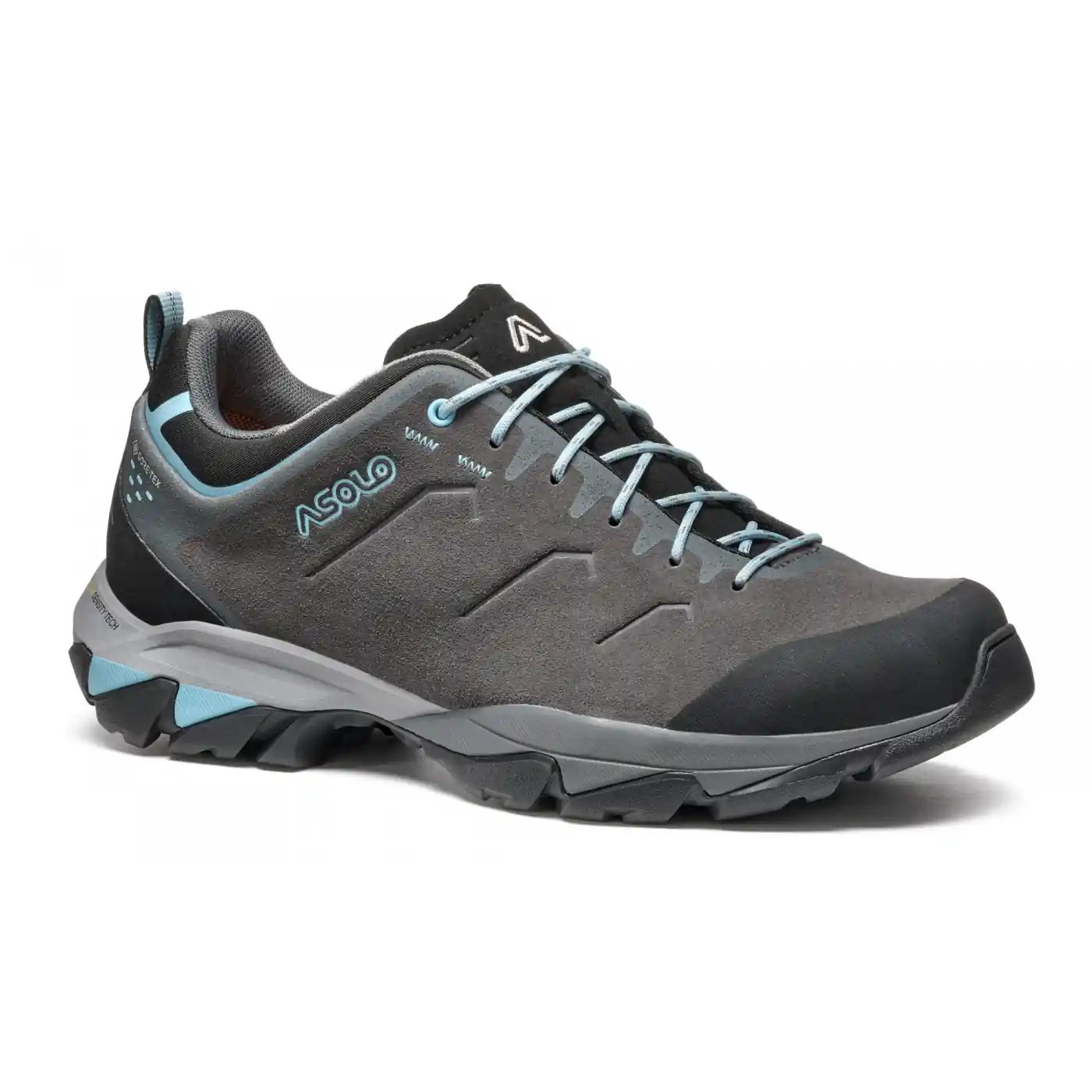 Asolo Acadia Leather GTX Womens Hiking Shoe - Graphite/Sky Blue