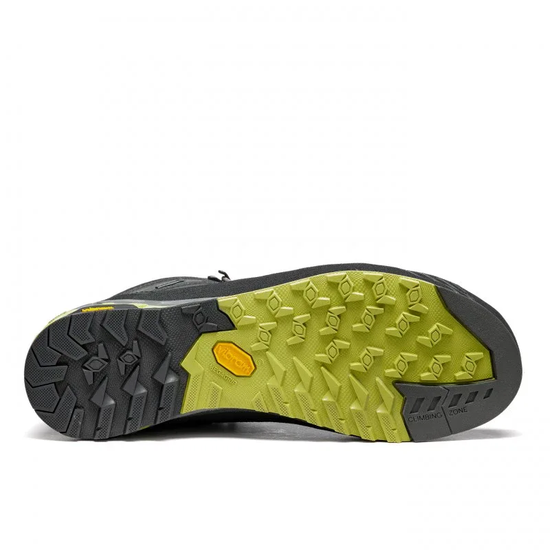 Asolo Eldo Mid Leather GV Mens Hiking Boot - Graphite/Green Oasis - Image 6