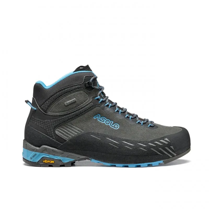 Asolo Eldo Mid Leather GV Womens Hiking Boot - Graphite/Blue Moon - Image 3