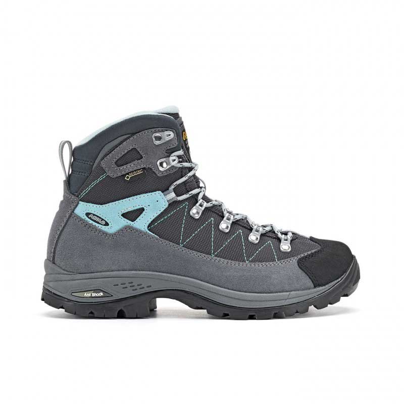Asolo Finder GV Womens Hiking Boot - Grey/Gunmetal/Pool Side - Image 3