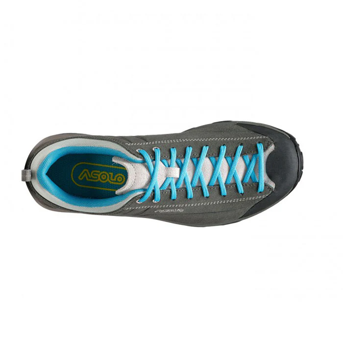 Asolo Space GV Womens Hiking Shoe - Graphite/Cyan Blue - Image 4