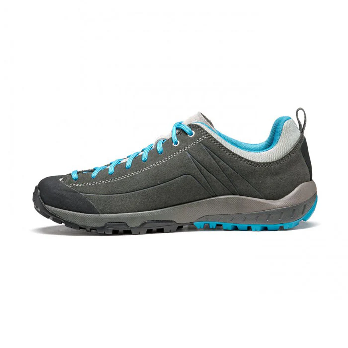 Asolo Space GV Womens Hiking Shoe - Graphite/Cyan Blue - Image 7