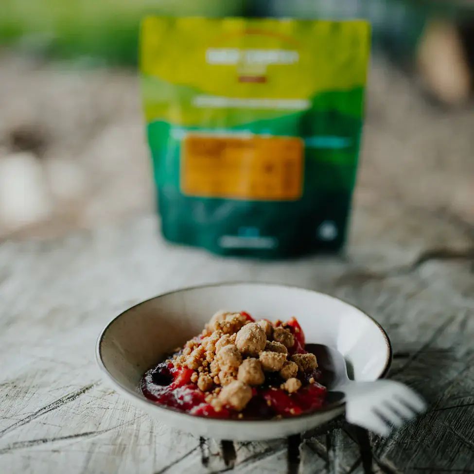 Back Country Cuisine Freeze Dried Food - Apple & Berry Crumble - Image 2