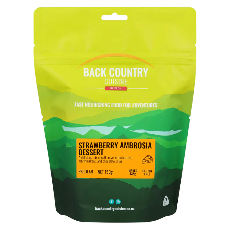 Back Country Cuisine Freeze Dried Food - Strawberry Ambrosia