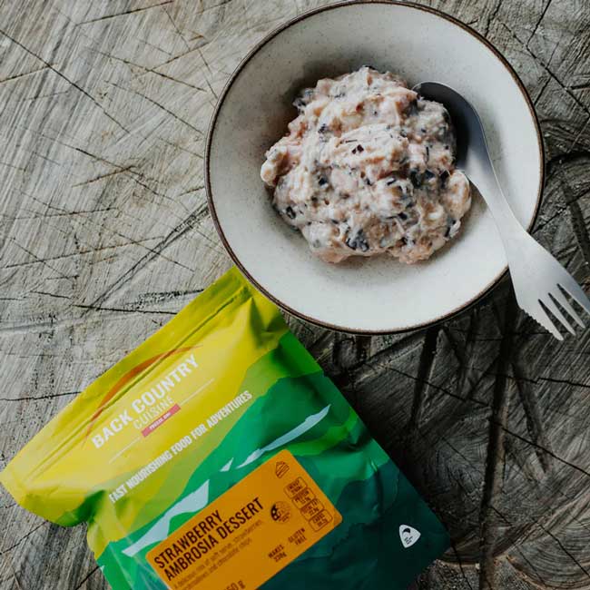Back Country Cuisine Freeze Dried Food - Strawberry Ambrosia - Image 2