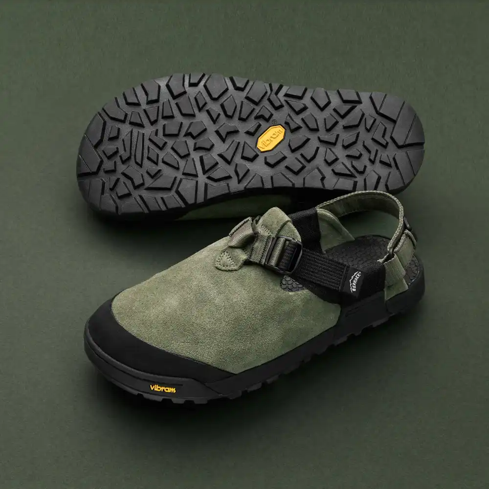 Bedrock Sandals Mountain Clog Suede Leather - Sagebrush - Image 4