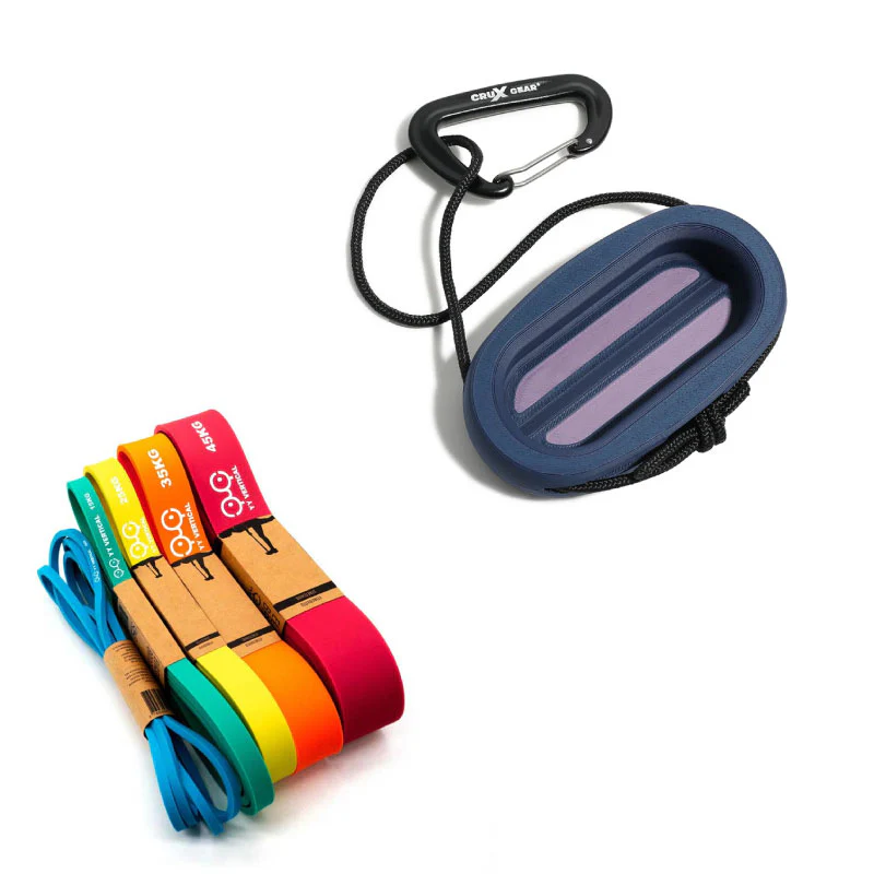 Crux Gear Edge Board Finger Grip Trainer with YY Vertical Elastic Training Band
