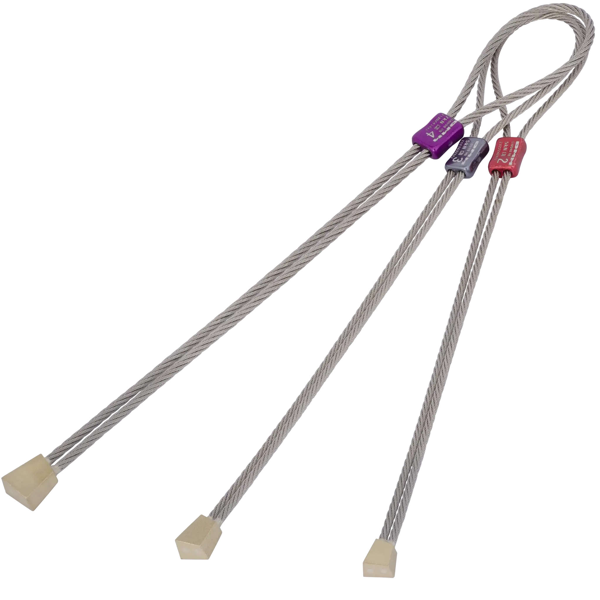 DMM HB Brass Offset Climbing Nut - Set 2-4
