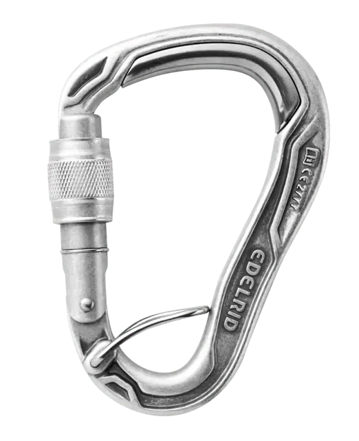 Edelrid HMS Bulletproof Screw Fixed Gate Climbing Carabiner