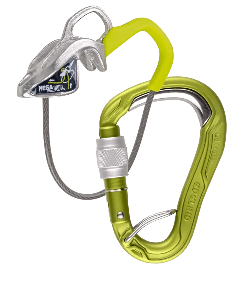 Edelrid Mega Jul Belay Kit Bulletproof Screw Carabiner