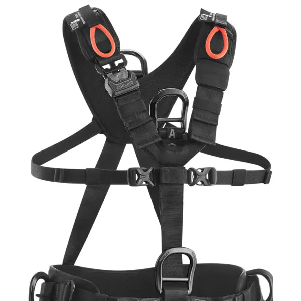 Edelrid Vertic Triple Lock II Industrial Body Harness - Black - Image 3
