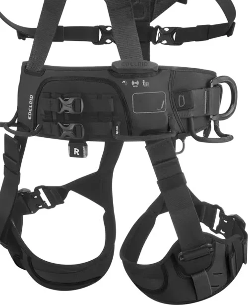 Edelrid Vertic Triple Lock II Industrial Body Harness - Black - Image 5