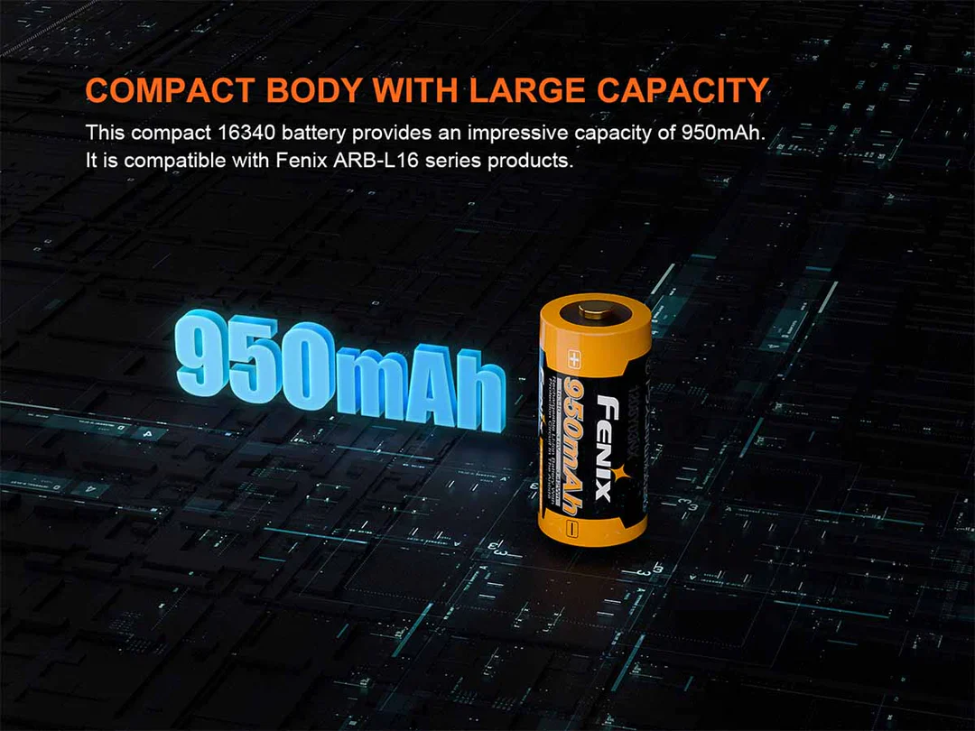 Fenix ARB-L 16-950P USB Rechargeable Li-ion Power Battery (950mAh) - Image 4