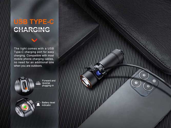 Fenix E18R V2.0 Rechargeable LED Torch - Image 4