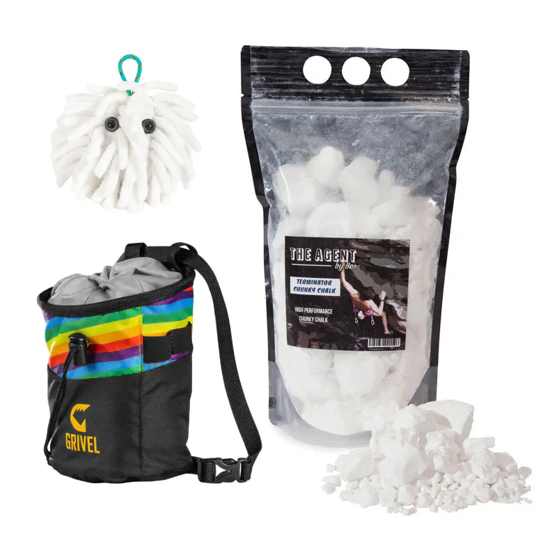 Grivel Chalk Bag, Chalktopus and Agent Chalk