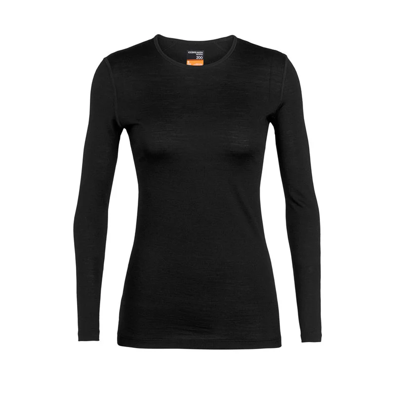 Icebreaker 200 Oasis Long Sleeve Crewe Womens Thermal Top - Image 5