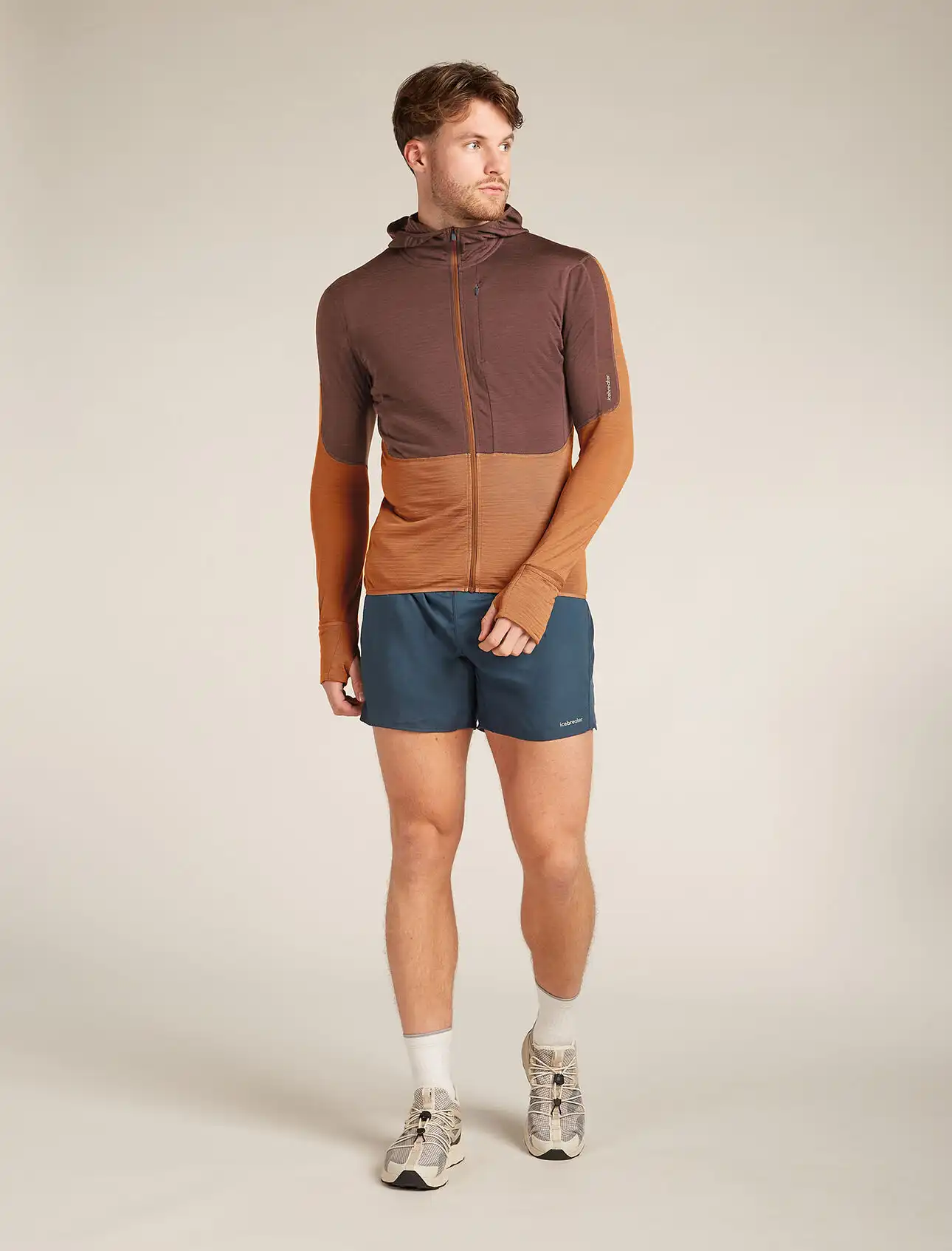 Icebreaker 200 Realfleece Descender Long Sleeve Mens Hooded Jacket - Image 3