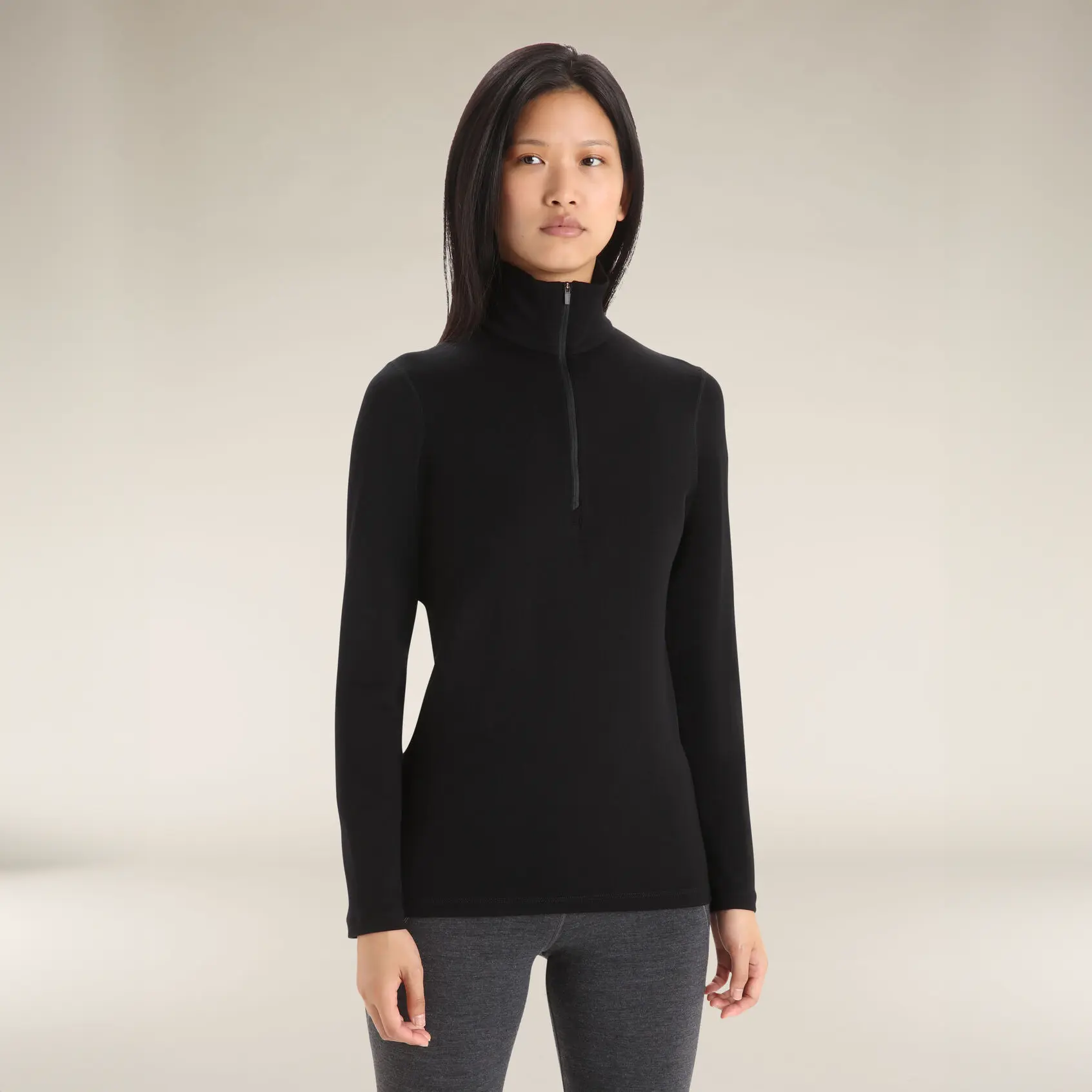 Icebreaker 260 Tech Long Sleeve Half Zip Womens Thermal Top