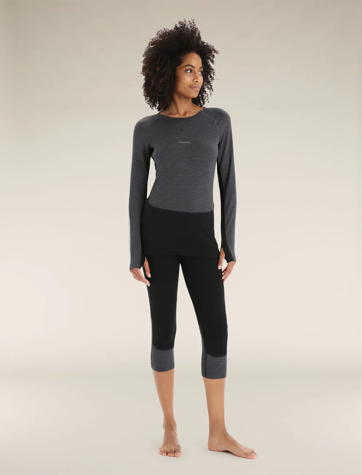 Icebreaker 260 ZoneKnit Long Sleeve Crew Womens Thermal Top - Image 3