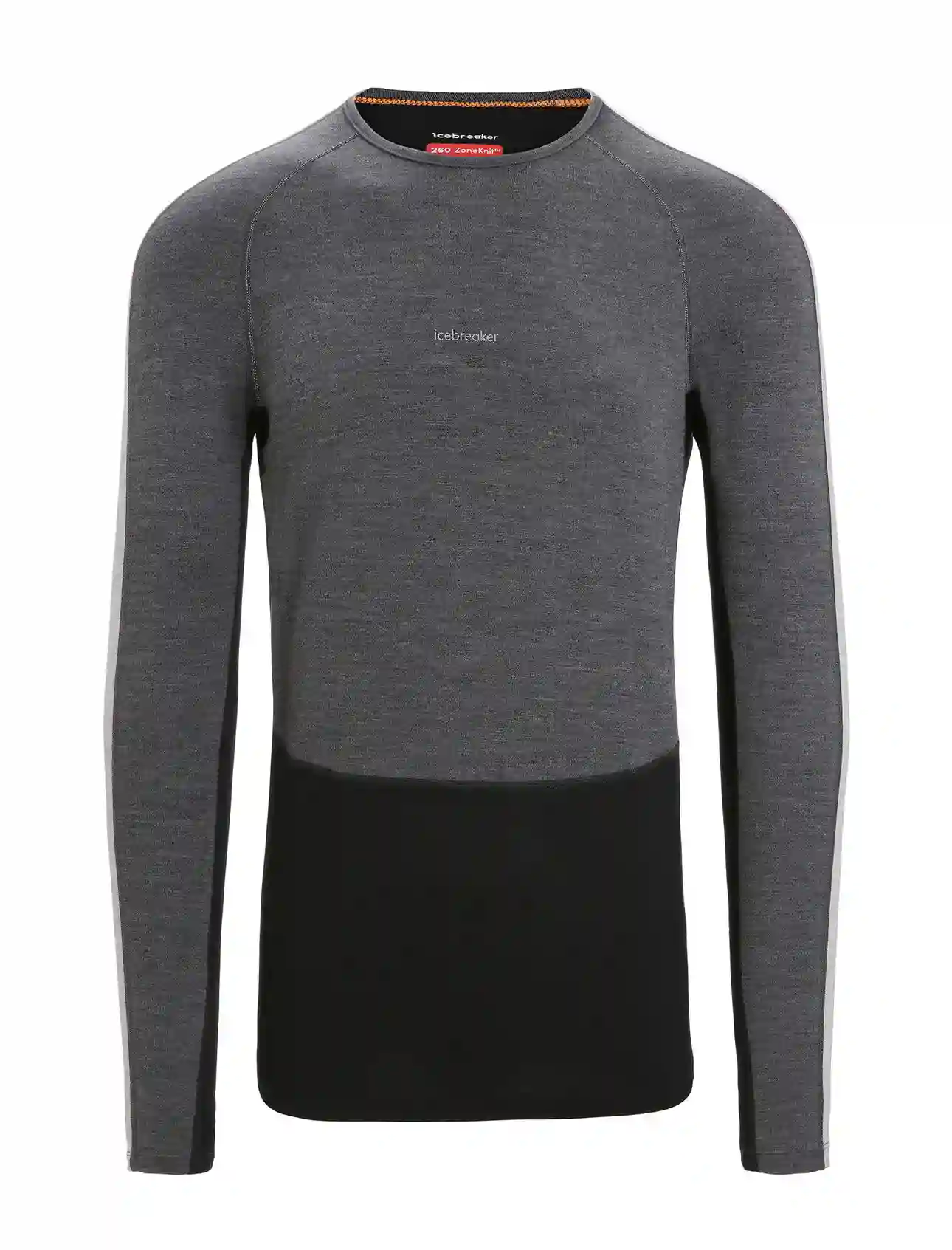 Icebreaker 260 ZoneKnit Merino Mens Long Sleeve Crewe Thermal Top - Image 3