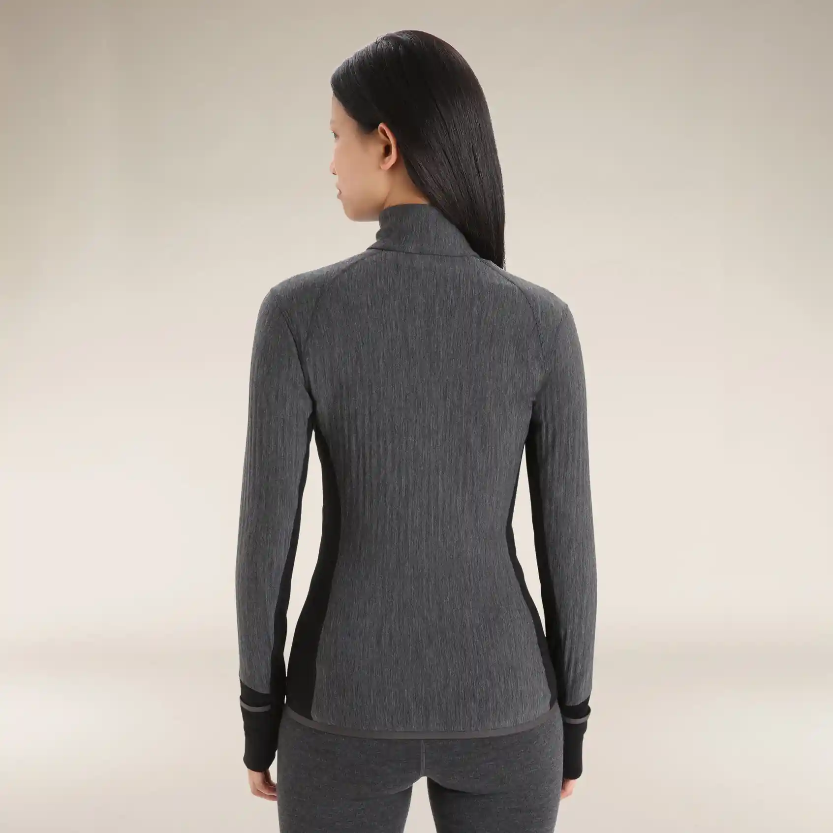 Icebreaker Descender Long Sleeve Zip Womens Jacket - Image 2