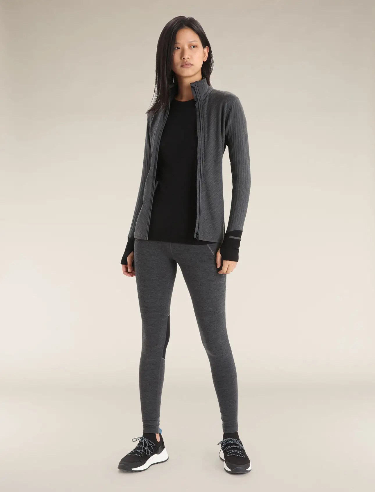 Icebreaker Descender Long Sleeve Zip Womens Jacket - Image 3