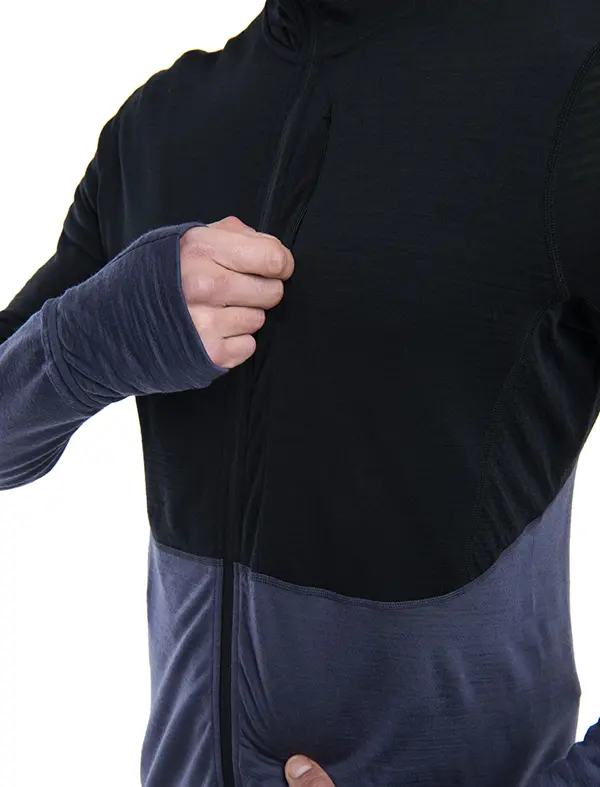 Icebreaker Merino Blend 200 Descender Mens Long Sleeve Zip Hoodie - Image 4