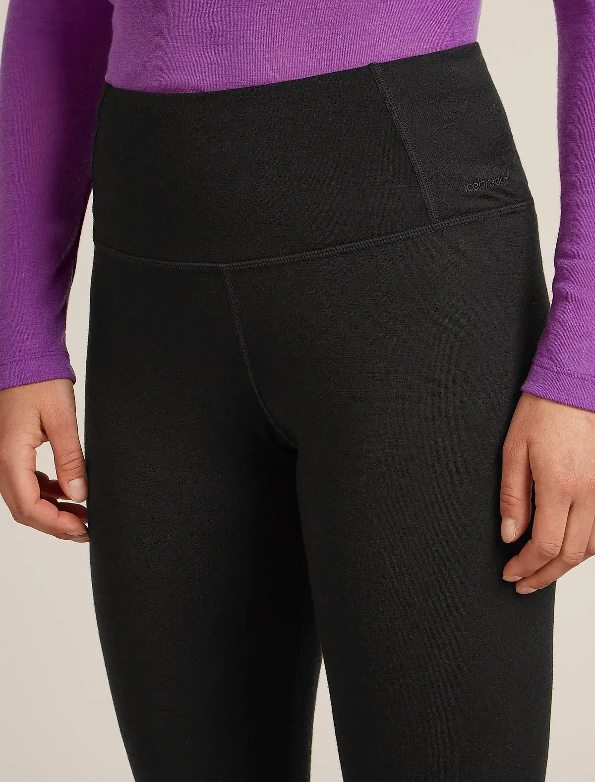 Icebreaker Merino 200 Oasis High Rise Womens Thermal Leggings - Image 4