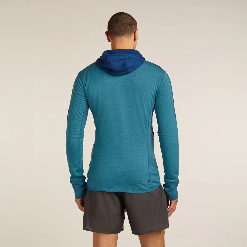 Icebreaker Merino Blend 300 RealFleece Descender Mens Hooded Jacket - Image 2
