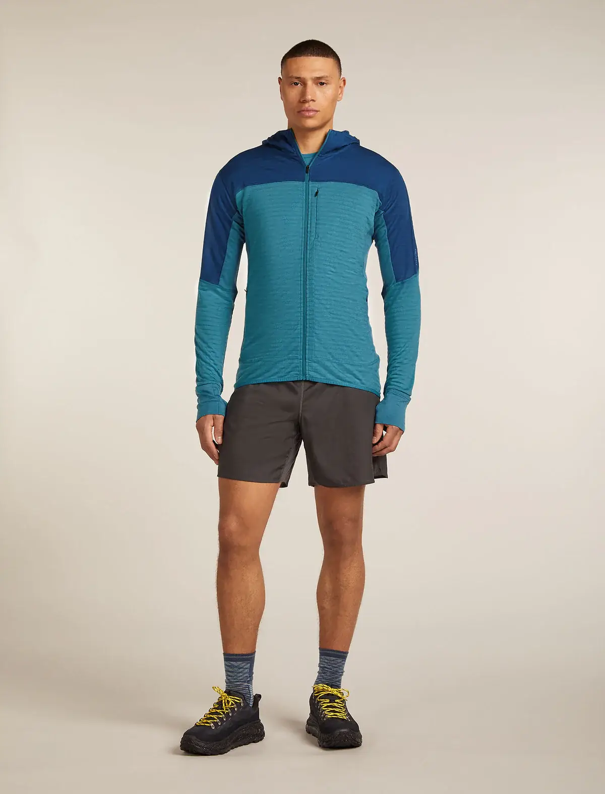 Icebreaker Merino Blend 300 RealFleece Descender Mens Hooded Jacket - Image 3