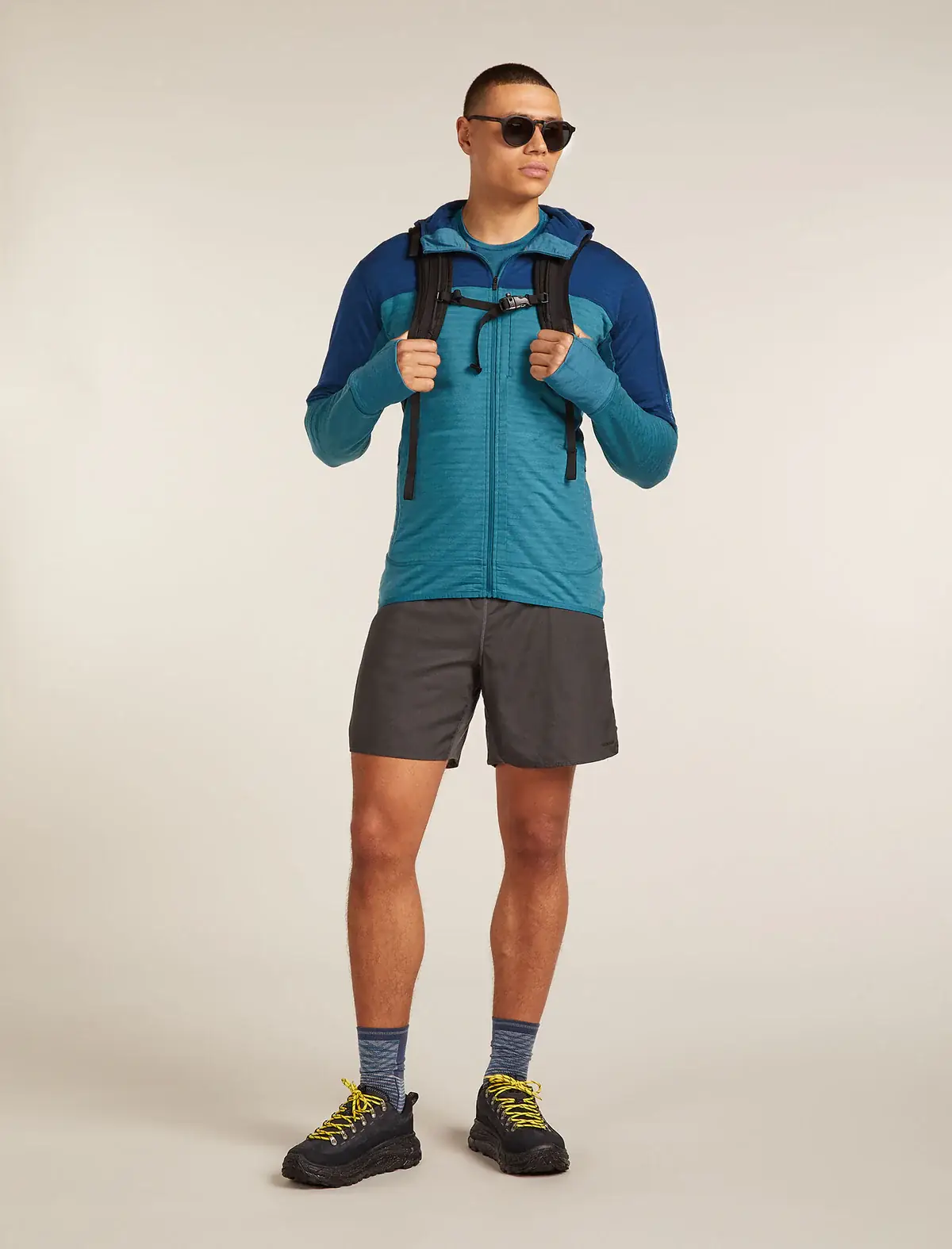 Icebreaker Merino Blend 300 RealFleece Descender Mens Hooded Jacket - Image 4
