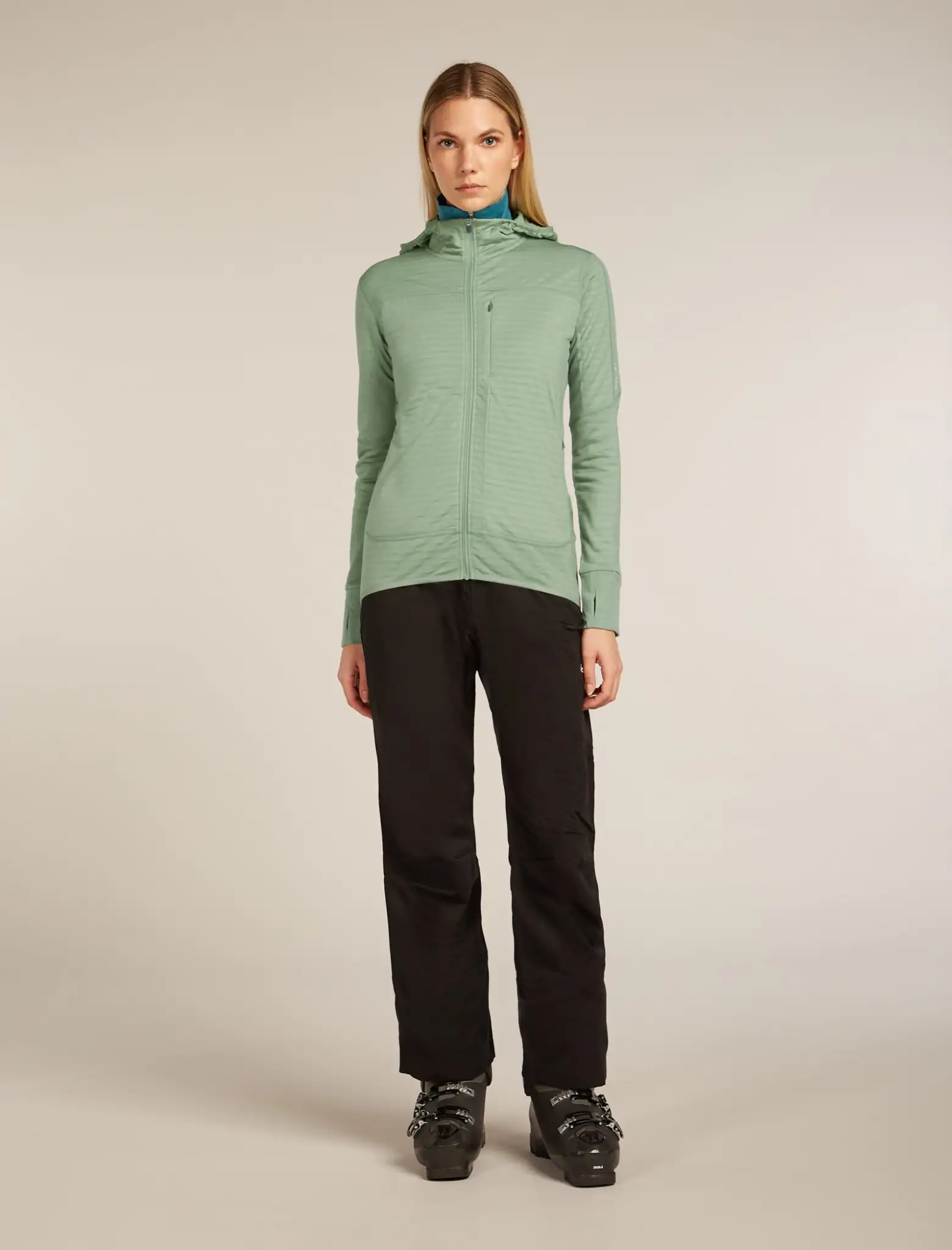 Icebreaker Merino Blend 300 RealFleece Descender Womens Hooded Jacket - Image 3