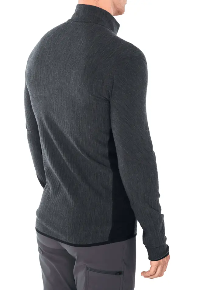 Icebreaker Merino Descender Mens Long Sleeve Zip Jacket - Image 4
