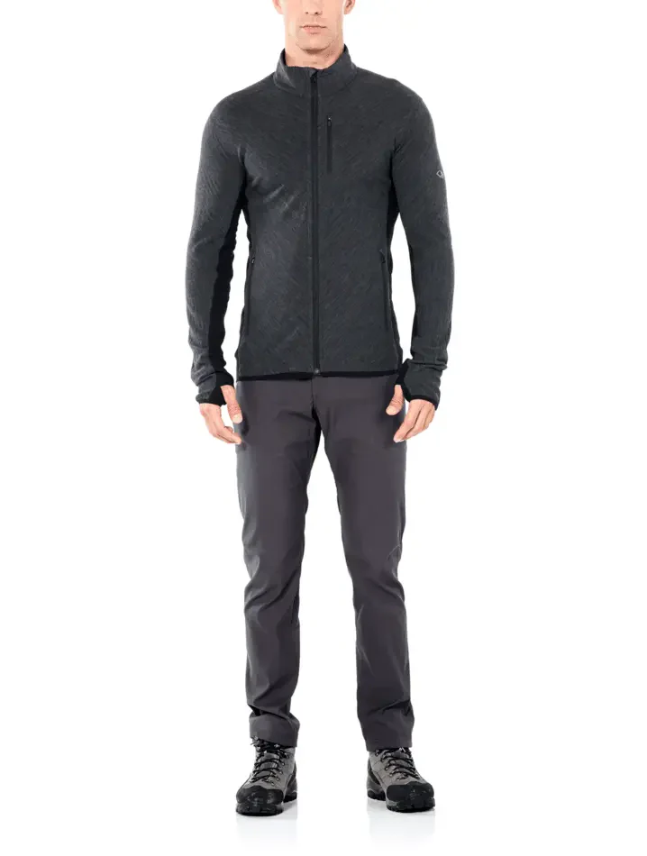 Icebreaker Merino Descender Mens Long Sleeve Zip Jacket - Image 6