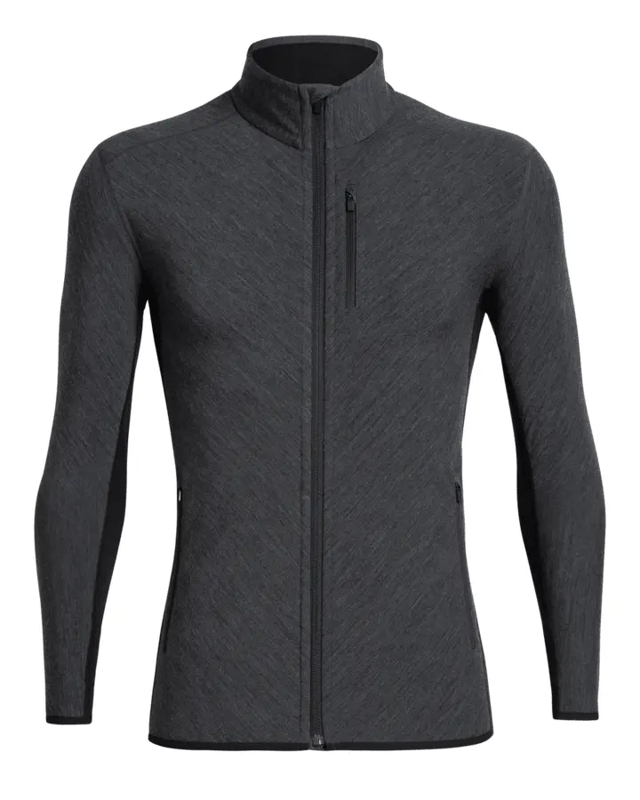 Icebreaker Merino Descender Mens Long Sleeve Zip Jacket - Image 7