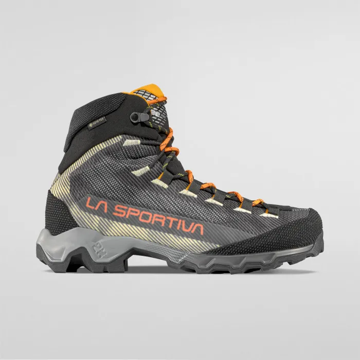 La Sportiva Aequilibrium Hike GTX Mens Hiking Boot - Carbon/Papaya - Image 3