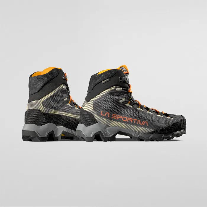 La Sportiva Aequilibrium Hike GTX Mens Hiking Boot - Carbon/Papaya - Image 5