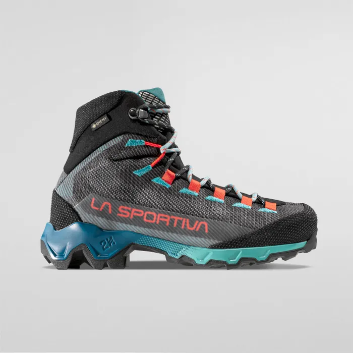 La Sportiva Aequilibrium Hike GTX Womens Hiking Boot - Carbon/Everglade - Image 3