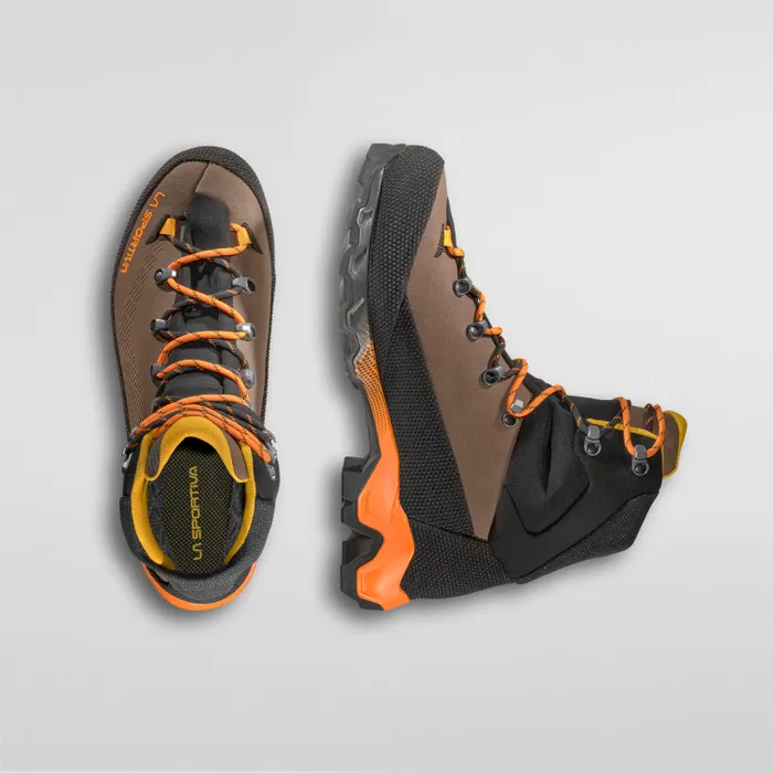 La Sportiva Aequilibrium Trek GTX Mens Hiking Boot - Chocolate/Papaya - Image 4