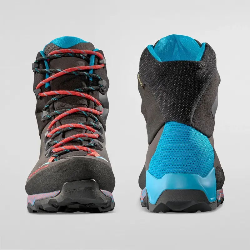 La Sportiva Aequilibrium Trek GTX Womens Hiking Boot - Carbon/Malibu Blue - Image 7