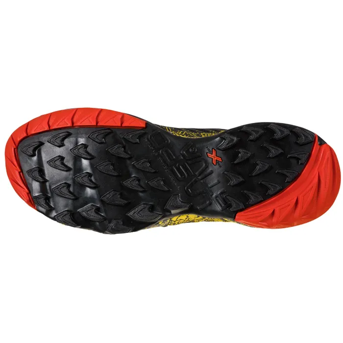 La Sportiva Akasha II Mens Trail Running Shoe - Black/Yellow - Image 2