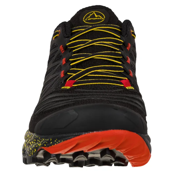 La Sportiva Akasha II Mens Trail Running Shoe - Black/Yellow - Image 5