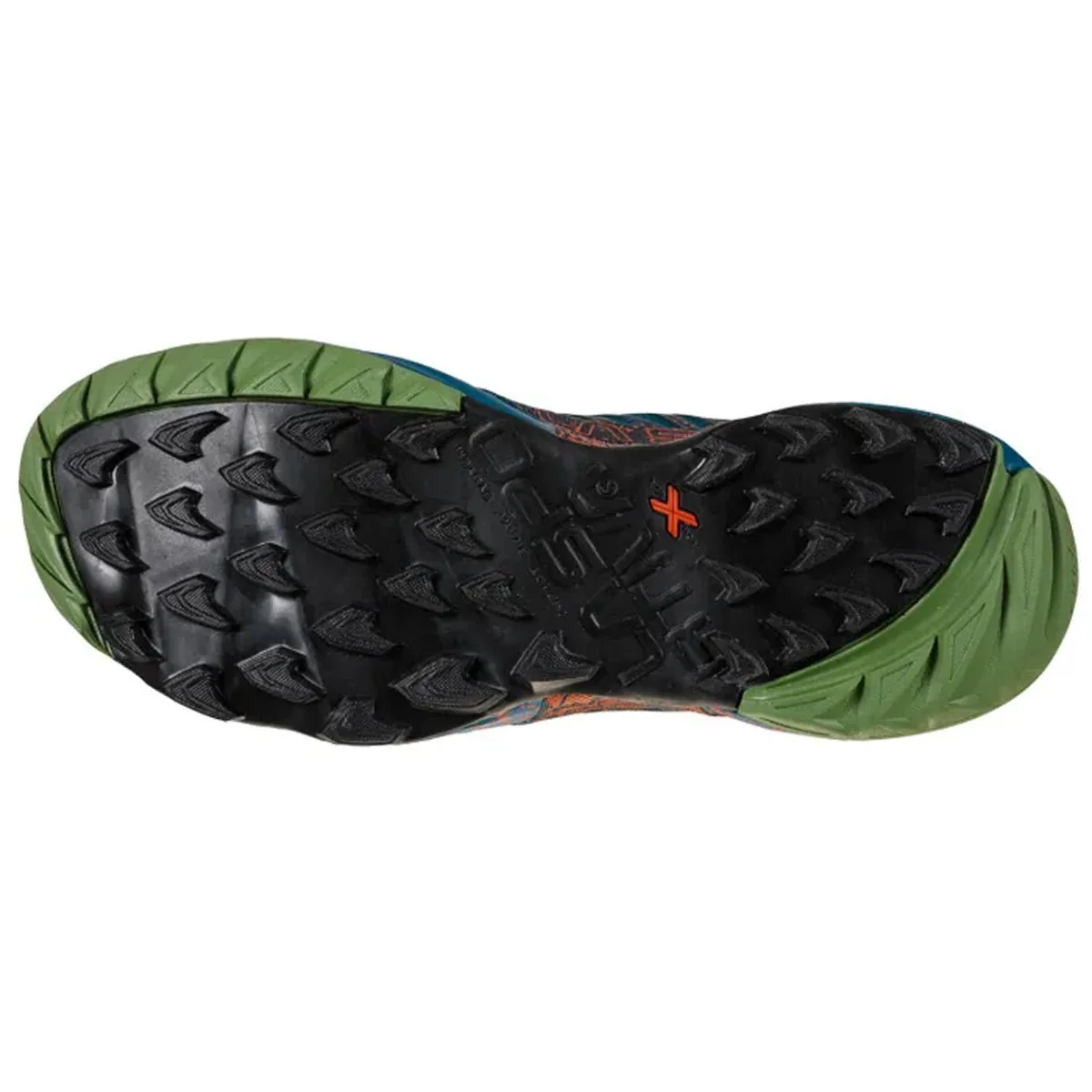 La Sportiva Akasha II Mens Trail Running Shoe - Space Blue/Kale - Image 2