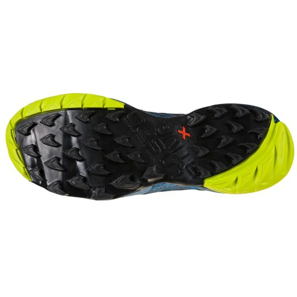 La Sportiva Akasha II Mens Trail Running Shoe - Storm Blue/Lime Punch - Clearance - Image 6