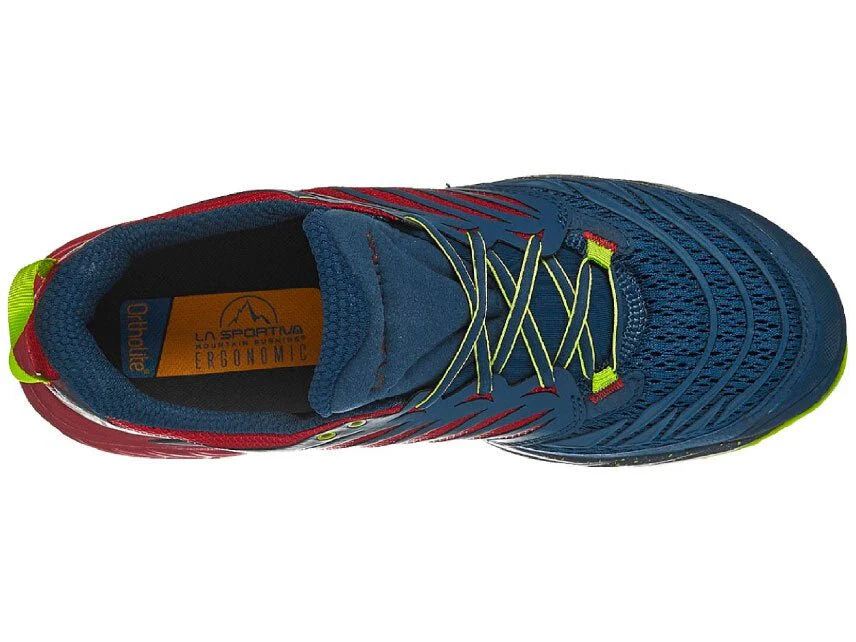 La Sportiva Akasha Mens Trail Running Shoe - Opal/Chili - Clearance - Image 2