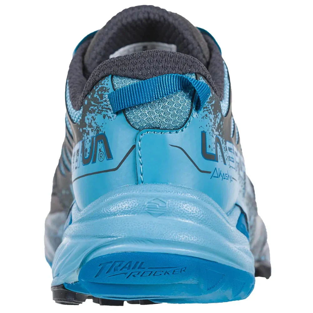 La Sportiva Akasha Womens Trail Running Shoe - Carbon/Pacific - Clearance - Image 5